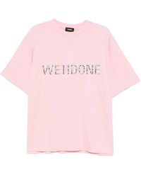 we11done - Logo-Print T-Shirt - Lyst