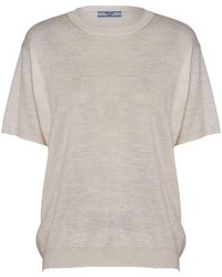 Prada - Jersey Con Logo En Jacquard - Lyst