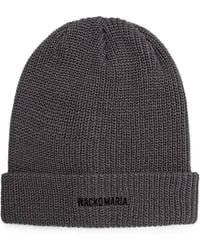 Wacko Maria - Logo-Embroidered Chunky-Knit Beanie Hat - Lyst