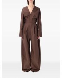 Thelatest - Drew V-Neck Long-Sleeve Jumpsuit - Lyst