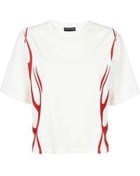 Vision Of Super - Flame-print Cotton T-shirt - Lyst