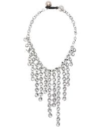 Maria Calderara - Crystal-Embellished Fringed Necklace - Lyst
