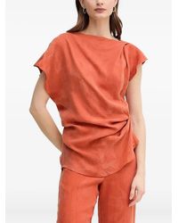 INTROPIA - Draped Blouse - Lyst