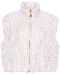 Khrisjoy - Joy Vest Tweed Cropped - Lyst