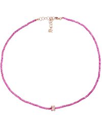 Suzanne Kalan - Collier Infinite Serti De Spinelle Et De Diamants - Lyst