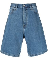 Carhartt - Jeans-Shorts mit Logo - Lyst