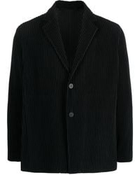 Homme Plissé Issey Miyake - Tailored Jacket With Logo - Lyst