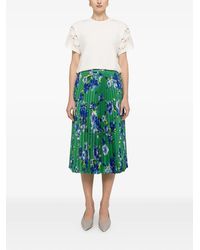 Nissa - Printed Pleated Skirt - Lyst