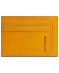 Piquadro - Slim Leather Cardholder - Lyst