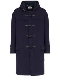 Maison Margiela - Wool Coat With Hood - Lyst