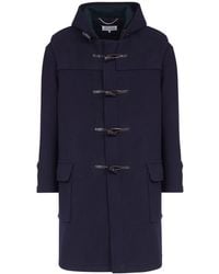 Maison Margiela - Wool Coat With Hood - Lyst