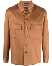 Zegna - Cashmere Shirt Jacket - Lyst