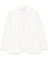 Harris Wharf London - Crinkled Shoulder-Pads Blazer - Lyst