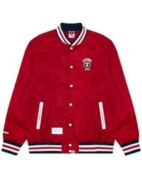 Aape By A Bathing Ape - Moonface Patch Baseball Jacket - Lyst