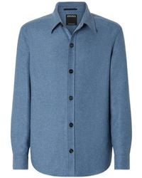 ZEGNA - Light Multimélange Oasi Cashmere Overshirt - Lyst