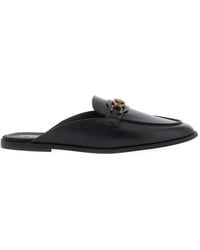 Pinko - Naty 09 Logo Leather Sabot - Lyst