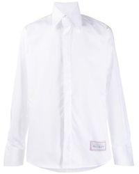 Karl Lagerfeld Oversized Collar Modern Fit Shirt - White