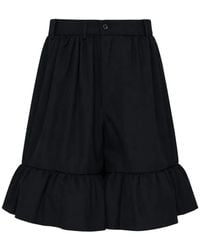 Comme des Garçons - Ruffle-Hem Flared Shorts - Lyst