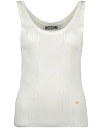 Moschino - Ribbed Tank Top - Lyst