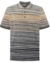 Missoni - Gestreiftes Poloshirt Mit Farbverlauf - Lyst