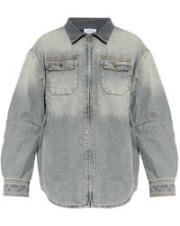 Off-White c/o Virgil Abloh - Bookish Workwear Denim Overshirt - Lyst