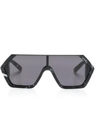 Philipp Plein - Marmorierte Sonnenbrille Im Oversized-Look - Lyst