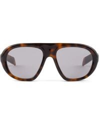 Prada - Tortoiseshell Pilot-Frame Sunglasses - Lyst