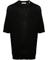 Helmut Lang - T-shirt Met Ronde Hals En Gekreukt Effect - Lyst