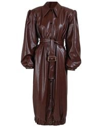 ROWEN ROSE - Buttoned-Up Belted Coat - Lyst
