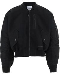 and wander - Zip-Up Bomber Jacket - Lyst