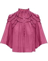 Isabel Marant - Carmen Oberteil mit Knöpfen - Lyst