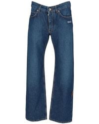 Off-White c/o Virgil Abloh - Wide-Leg Jeans - Lyst