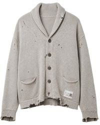 Maison Mihara Yasuhiro - Sweatshirt Combined Knit Cardigan - Lyst