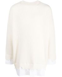 MM6 by Maison Martin Margiela - Pullover in Distressed-Optik - Lyst