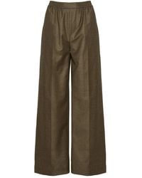 Yves Salomon - Elasticated Waistband Flannel Trousers - Lyst