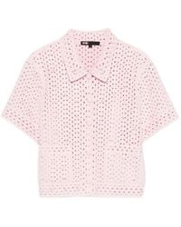 Maje - Gehaakt Overhemd - Lyst