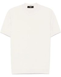 Fendi - T-Shirt Mit Ff-Stickerei - Lyst