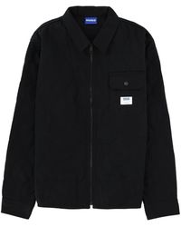 HUGO - Ebey Logo-Patch Pocket Overshirt - Lyst