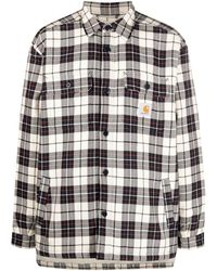 Carhartt - Check Faux-shearling Lined Shirt Jacket - Lyst