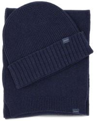 Woolrich - Ribbed-Knit Beanie Hat And Scarf (Set Of Two) - Lyst
