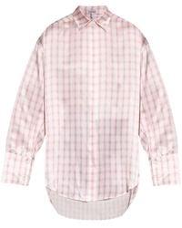 Loewe - Checked Silk Shirt - Lyst