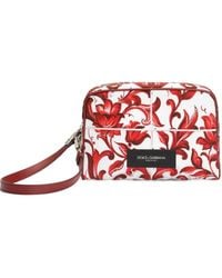Dolce & Gabbana - Majolica-Print Essenza Poplin Handbag - Lyst