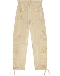 Ganni - Washed Satin Pants - Lyst