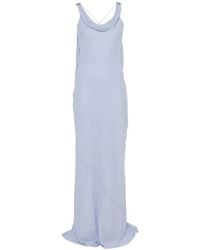 Patrizia Pepe - Cowl-Neck Ring-Detail Maxi Dress - Lyst