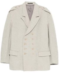 Yohji Yamamoto - Hand Span Double Breasted Jacket - Lyst