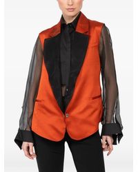 Ibrigu - Sleeveless Satin Waistcoat - Lyst