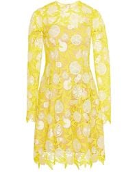 Lela Rose - Holly Fruit-Motif Lace Mini Dress - Lyst