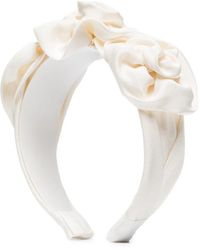 Jennifer Behr - Rosette Silk Headband - Lyst