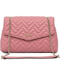 Guess - Quilted Chain-Strap Cross Body Bag - Lyst