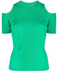 Karl Lagerfeld - Cut-out Knitted Top - Lyst